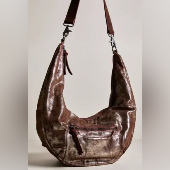 Free People Handbags - FREE PEOPLE WE‎ THE FREE Sparta Sling Bag in Pyrite NWT